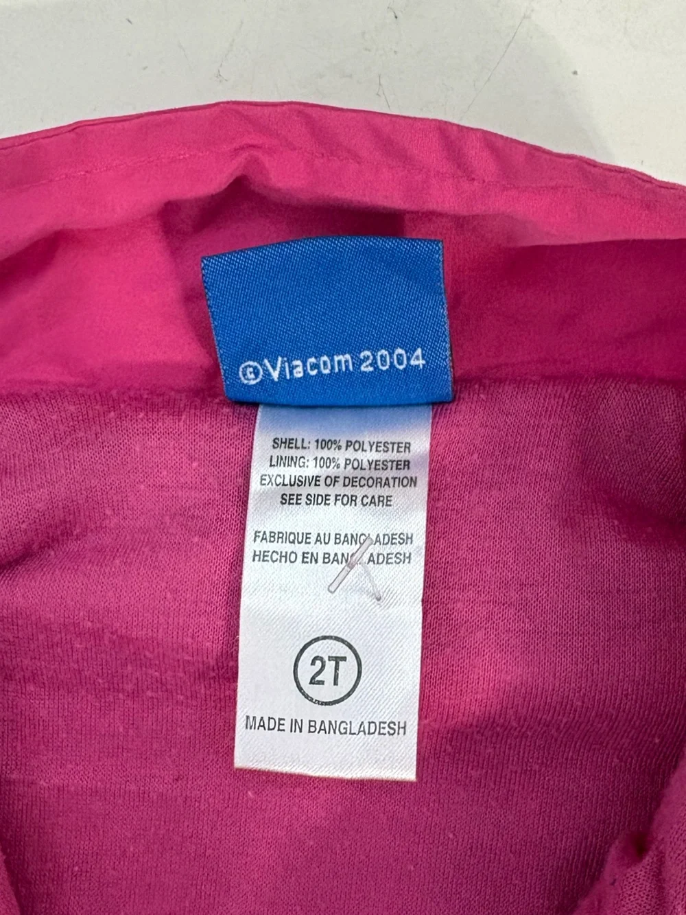 Vintage 2T Y2K Nick Jr. 2004 Dora The Explorer Pink Embroidered Jacket Nostalgia